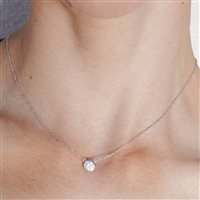 Collana Ama Donna in Oro bianco Diamante Lab Grown 0.51 Ct AMA-GI-106-16 - AMA-GI-106-16